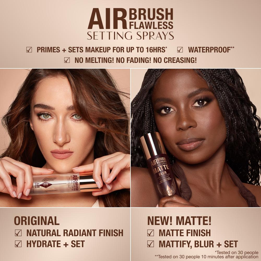Charlotte Tilbury Airbrush Matte Setting Spray Travel Size, 34ml