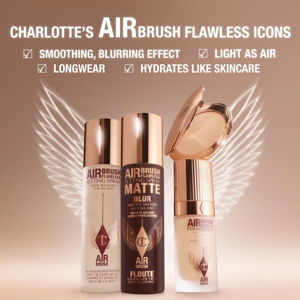 Charlotte Tilbury Airbrush Matte Setting Spray Travel Size, 34ml