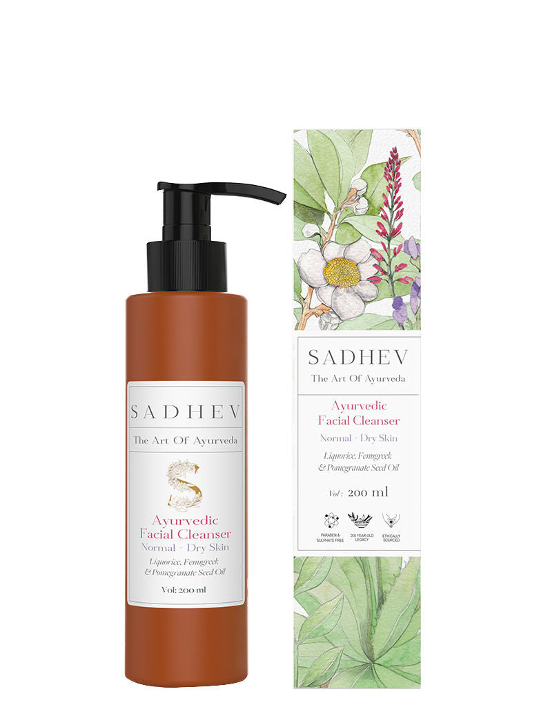 SADHEV Ayurvedic Facial Cleanser Normal - Dry Skin, 200ml