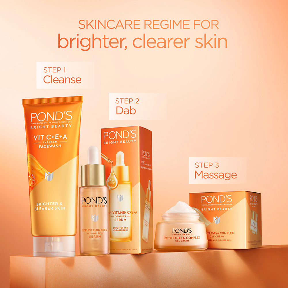 Pond’s Bright Beauty Vitamin C+E+A Gel Face Wash, 50ml Buy at Indicrest Image 6