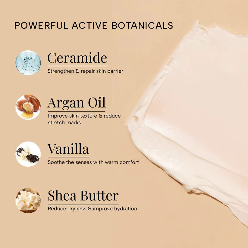 RAS Luxury Oils Nourish Softening Creme Body Butter Enriched With Argan Oil & Vanilla, 100g
