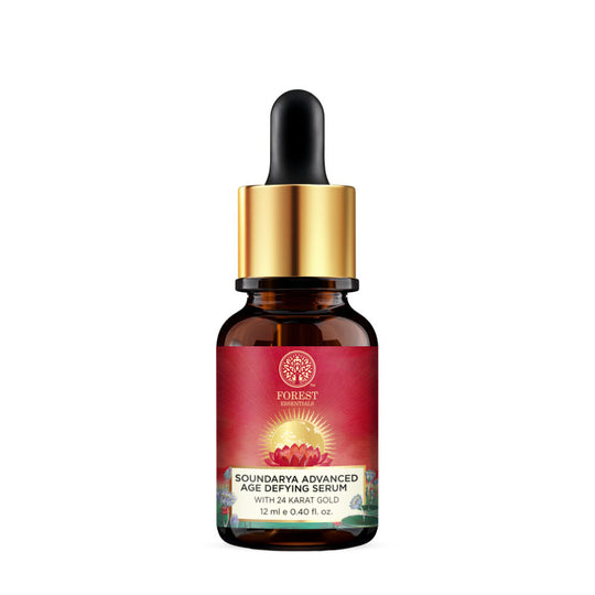 Forest Essentials Advanced Soundarya Age Defying Facial Serum with 24k Gold - Anti Ageing Serum, 12ml, Buy from Indicrest