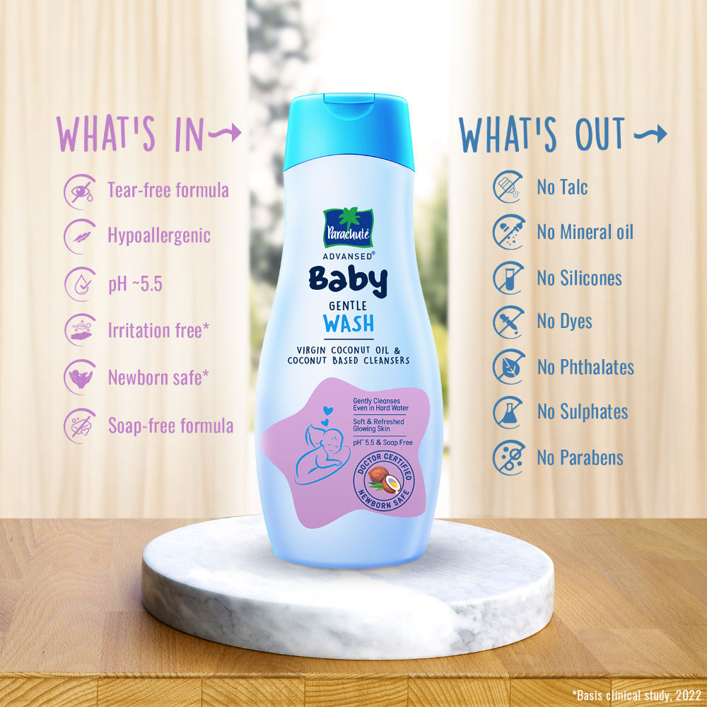 Parachute Advansed Baby Gentle Wash, 200ml Buy at Indicrest Image 5