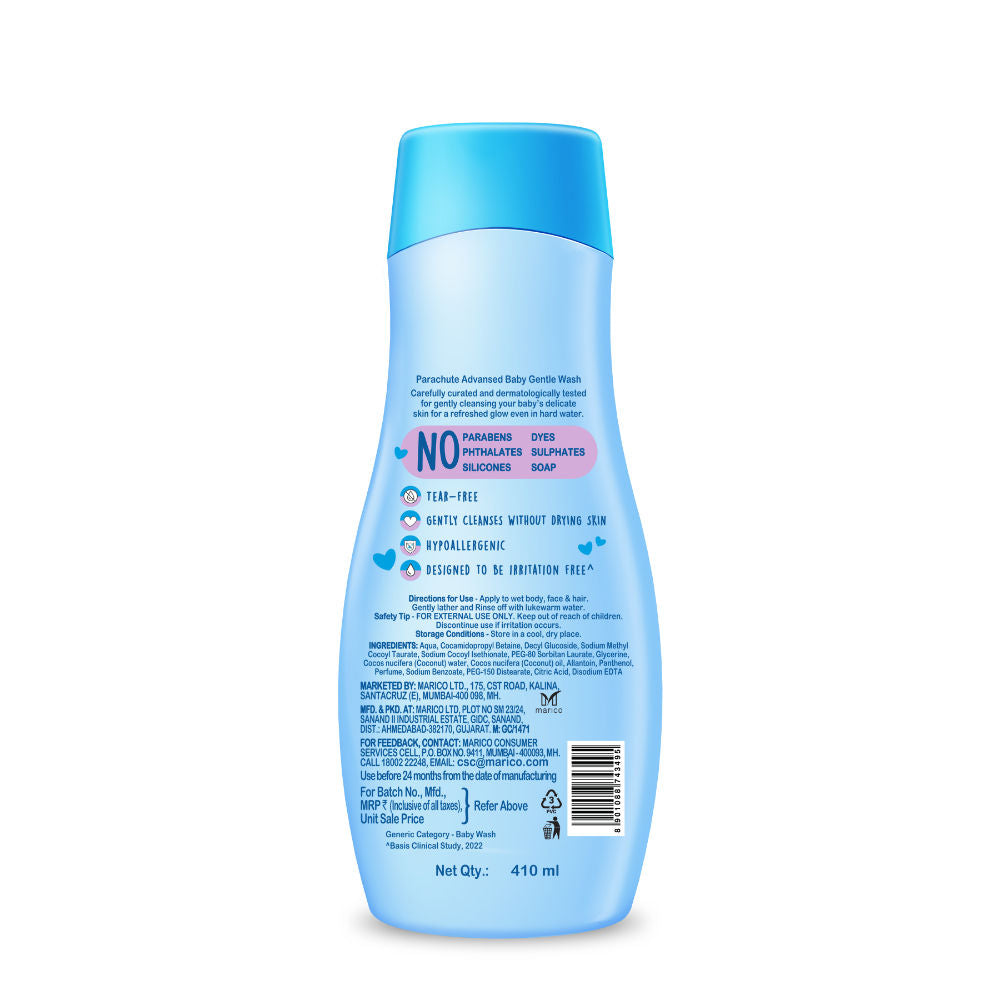 Parachute Advansed Baby Gentle Wash, 410ml Buy at Indicrest Image 2