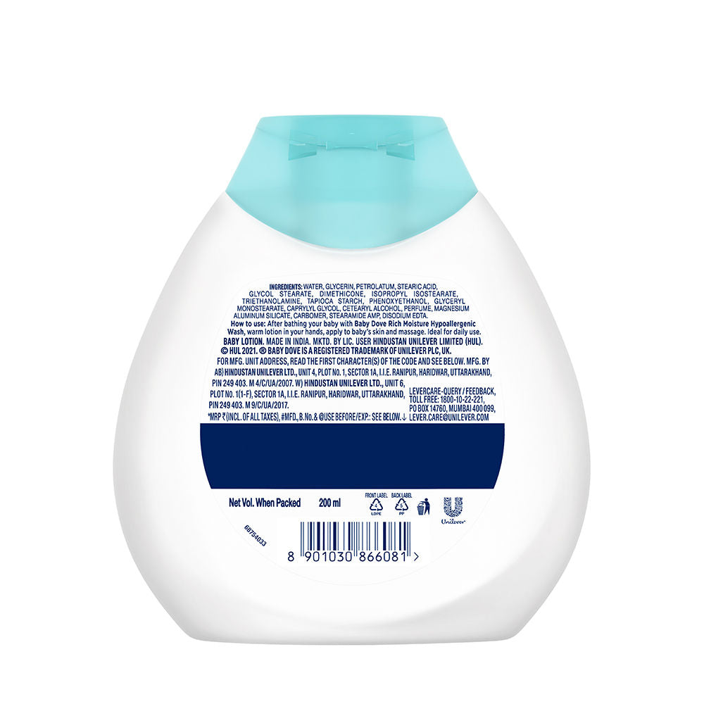 Dove Rich Moisture Baby Lotion, 200ml Buy at Indicrest Image 3