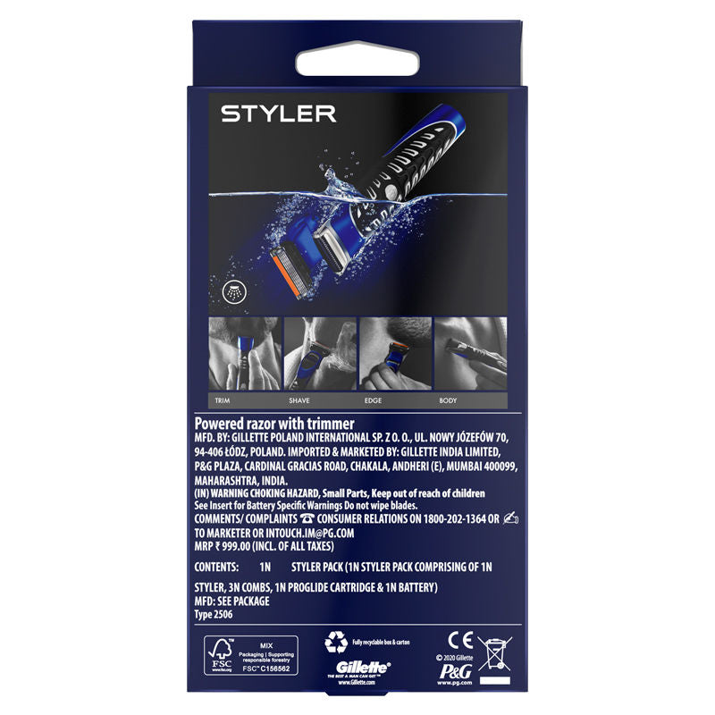 Gillette Fusion Proglide 4-In-1 Styler for Trimming, Shaving and Shaping Buy at Indicrest Image 2
