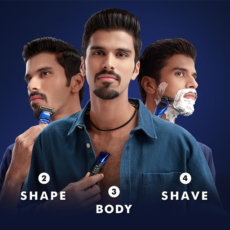 Gillette Fusion Proglide 4-In-1 Styler for Trimming, Shaving and Shaping Buy at Indicrest Image 7