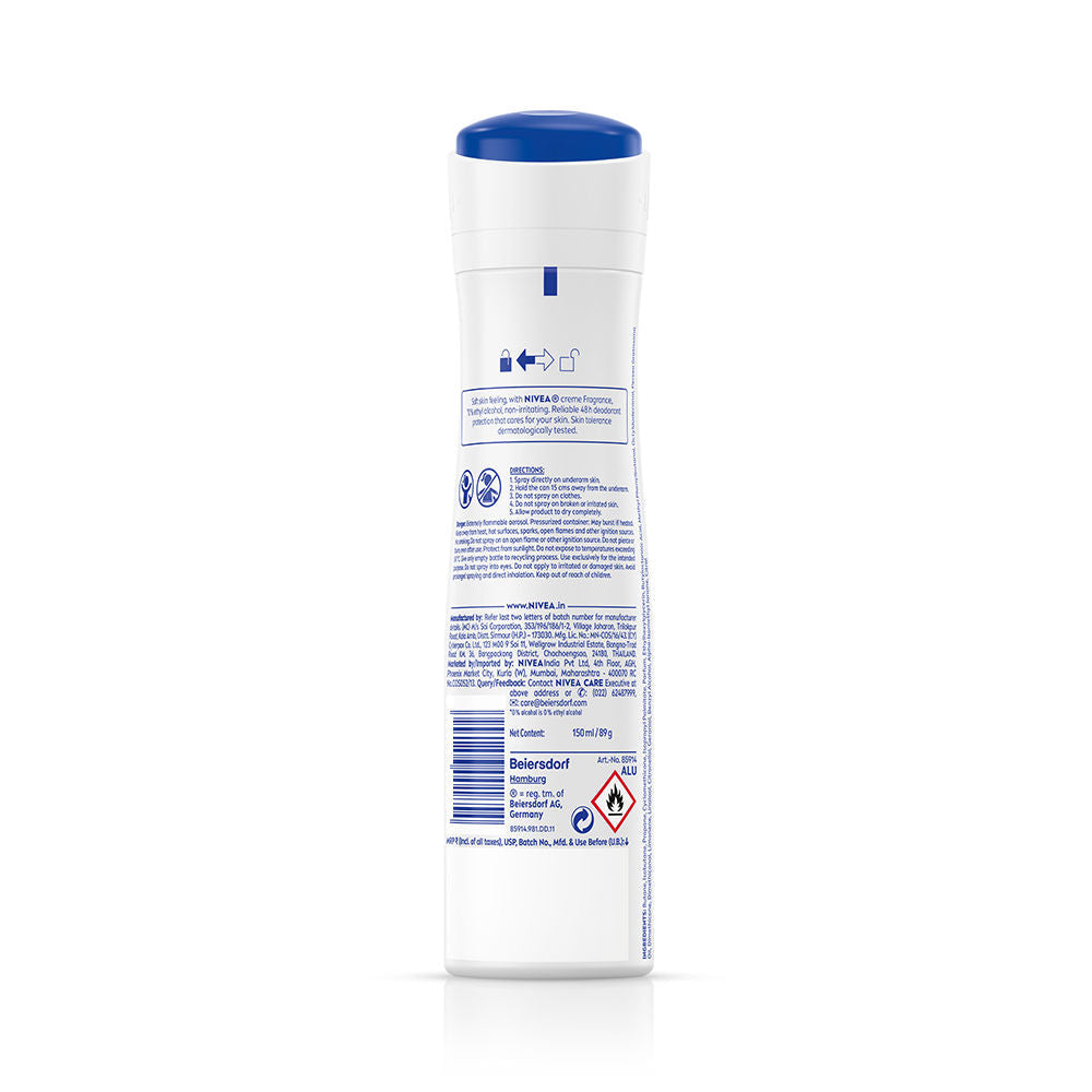 Nivea WoMEN Deodorant, Protect & Care, Non-Irritating & 48h Protection with Nivea Creme Fragrance, 150ml Buy at Indicrest Image 7
