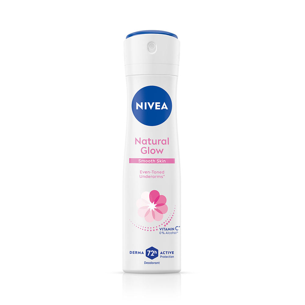 Nivea Natural Glow Smooth Skin Deo - Mulethi Extracts & 0% Alcohol - For Even Tone Underarms & 72H Odour Protection, 150ml Buy at Indicrest