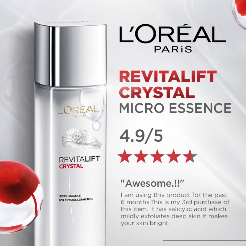 L'Oreal Paris Revitalift Crystal Micro-Essence With Salicylic Acid, 65ml Buy at Indicrest Image 12