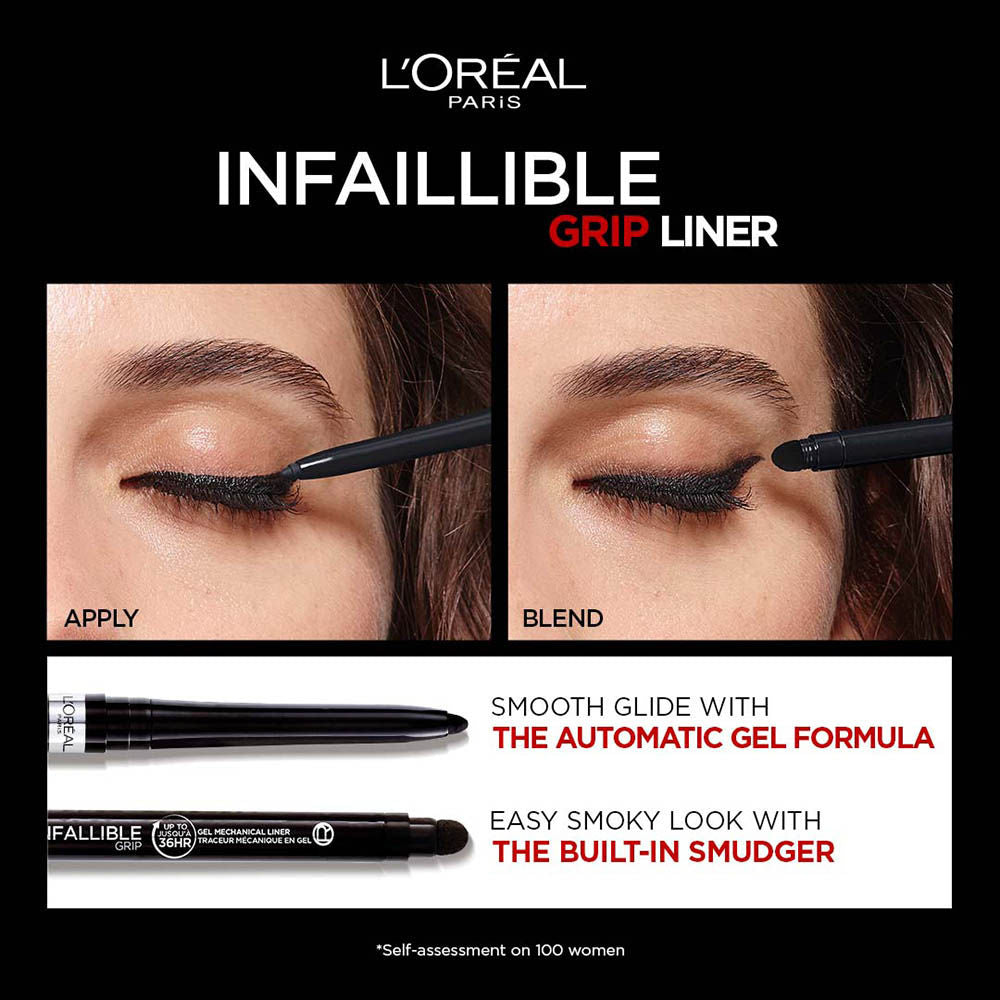 L'Oreal Paris Infaillible Grip Upto 36H Gel Automatic Eye Liner - 001 Intense Black, 5g Buy at Indicrest Image 2