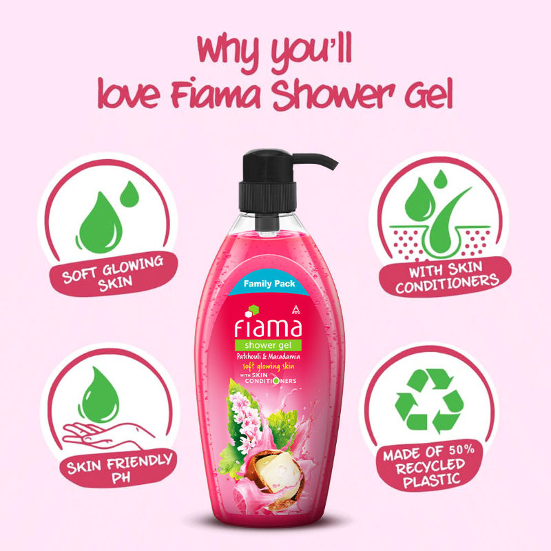 Fiama Shower Gel Patchouli & Macadamia Body Wash, 895ml Buy at Indicrest Image 3