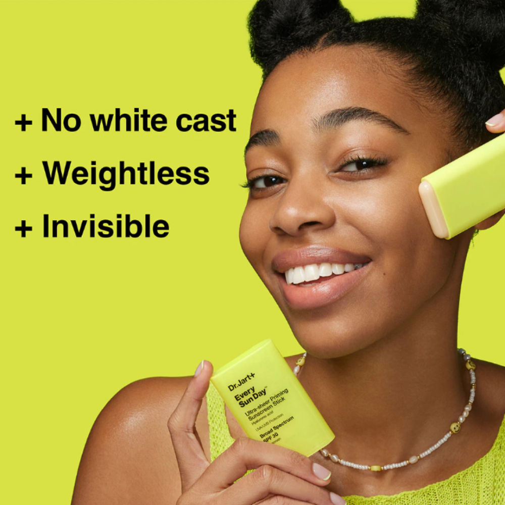 Dr.Jart+ Every Sun Day Ultra-Sheer Priming Sunscreen Stick SPF 30 With Hyaluronic Acid, 19g