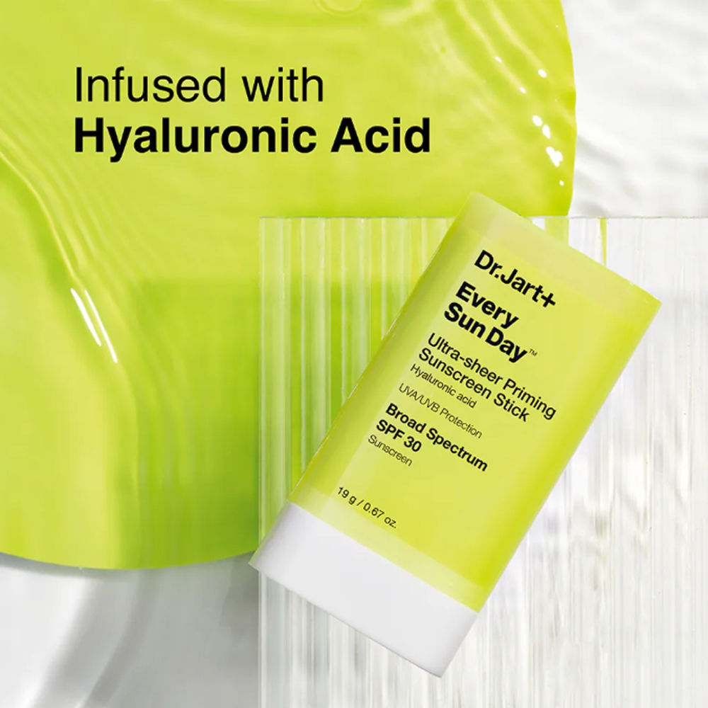 Dr.Jart+ Every Sun Day Ultra-Sheer Priming Sunscreen Stick SPF 30 With Hyaluronic Acid, 19g