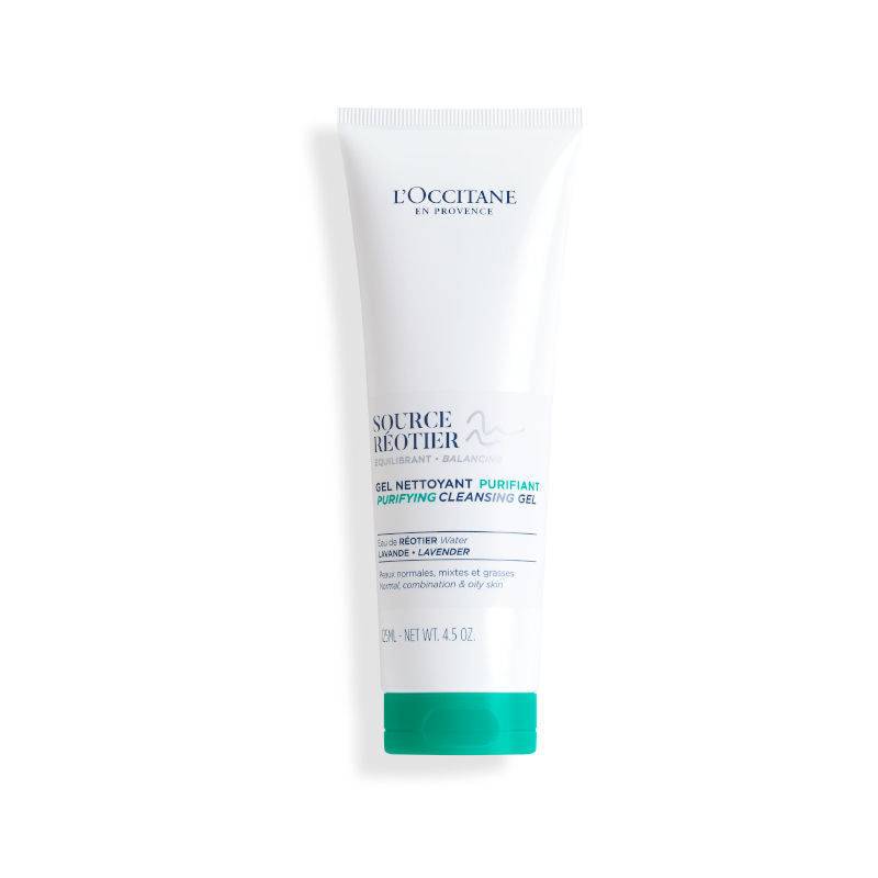 L'Occitane Source Reotier Purifying Cleansing Gel, 125ml