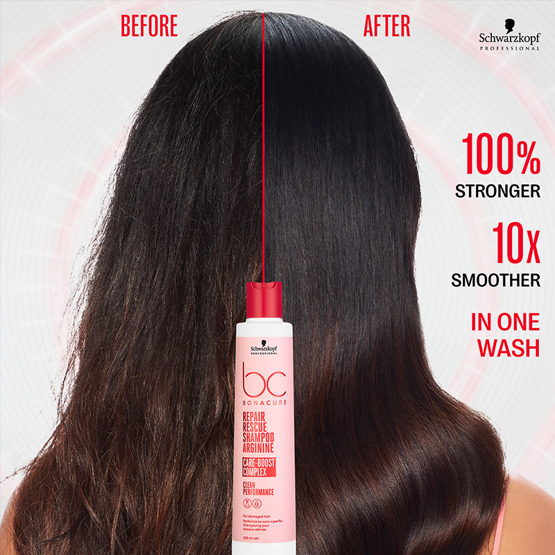Schwarzkopf Professional Bonacure Repair Rescue Shampoo with Arginine, 250ml Buy at Indicrest Image 9