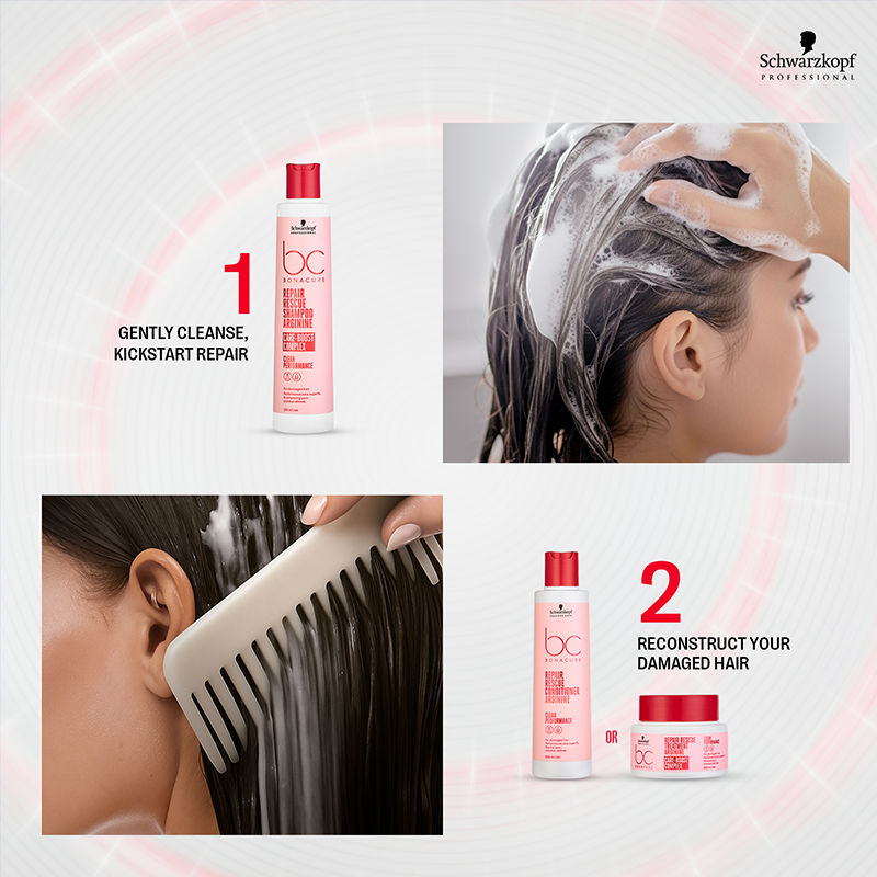 Schwarzkopf Professional Bonacure Repair Rescue Treatment With Arginine, 200ml Buy at Indicrest Image 10