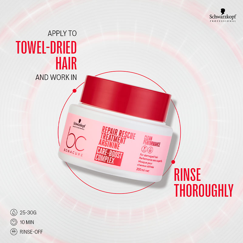 Schwarzkopf Professional Bonacure Repair Rescue Treatment With Arginine, 200ml Buy at Indicrest Image 12