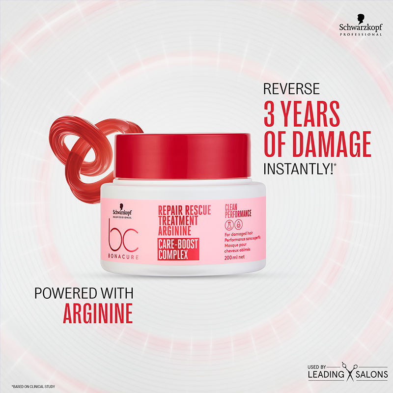 Schwarzkopf Professional Bonacure Repair Rescue Treatment With Arginine, 200ml Buy at Indicrest Image 2
