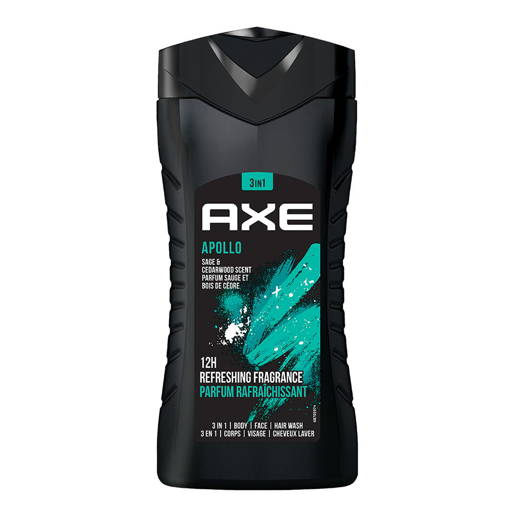 Axe Apollo 3 In 1 Body, Face & Hair Wash For Men, 250ml Buy at Indicrest Image 2