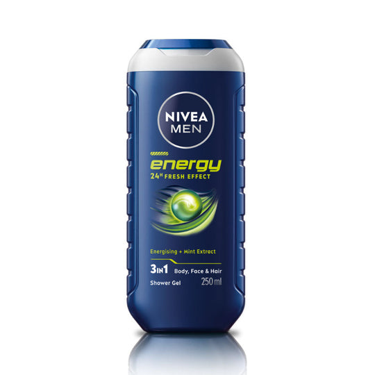 Nivea MEN Body Wash, Energy with Mint Extracts, Shower Gel for Body, Face & Hair, 250ml Buy at Indicrest