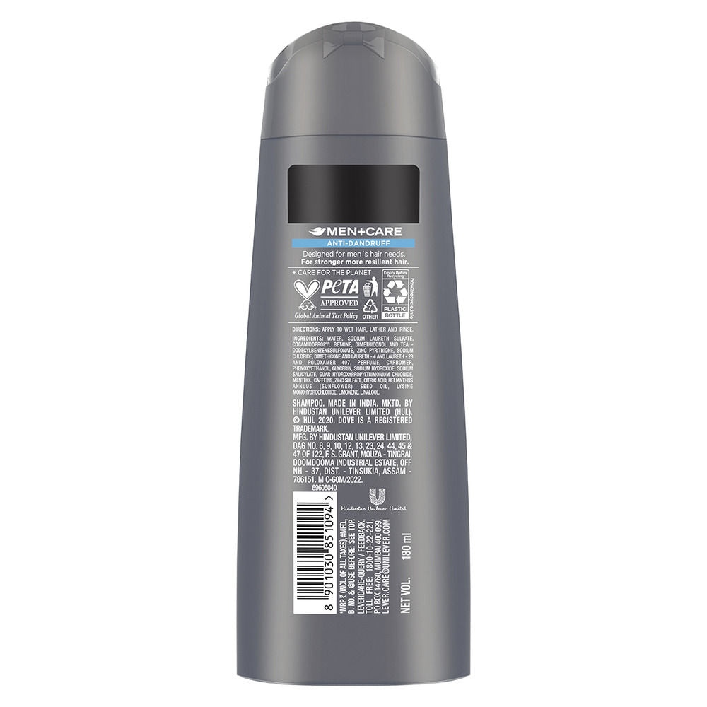 Dove Men +Care Anti Dandruff 2 In 1 Shampoo + Conditioner, 180ml Buy at Indicrest Image 2