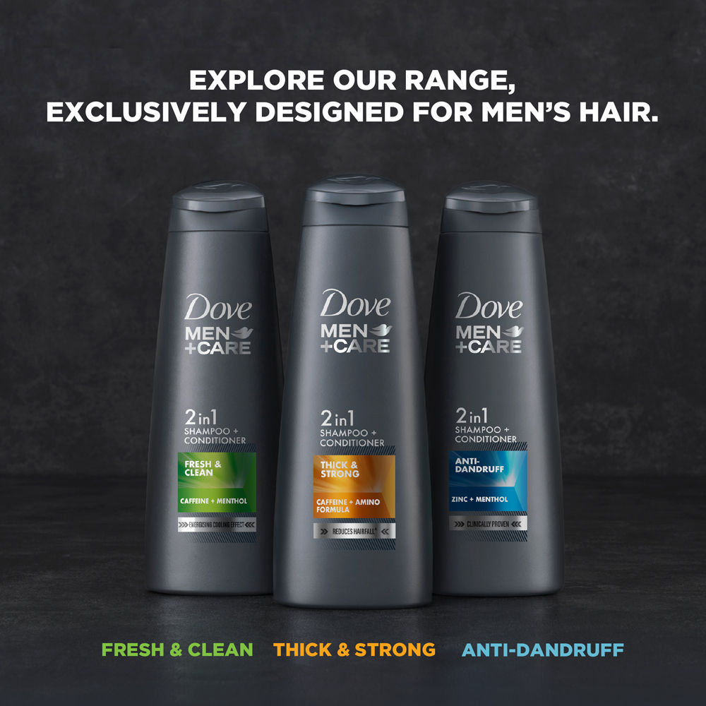 Dove Men +Care Thick & Strong 2 In 1 Shampoo + Conditioner, 180ml Buy at Indicrest Image 7