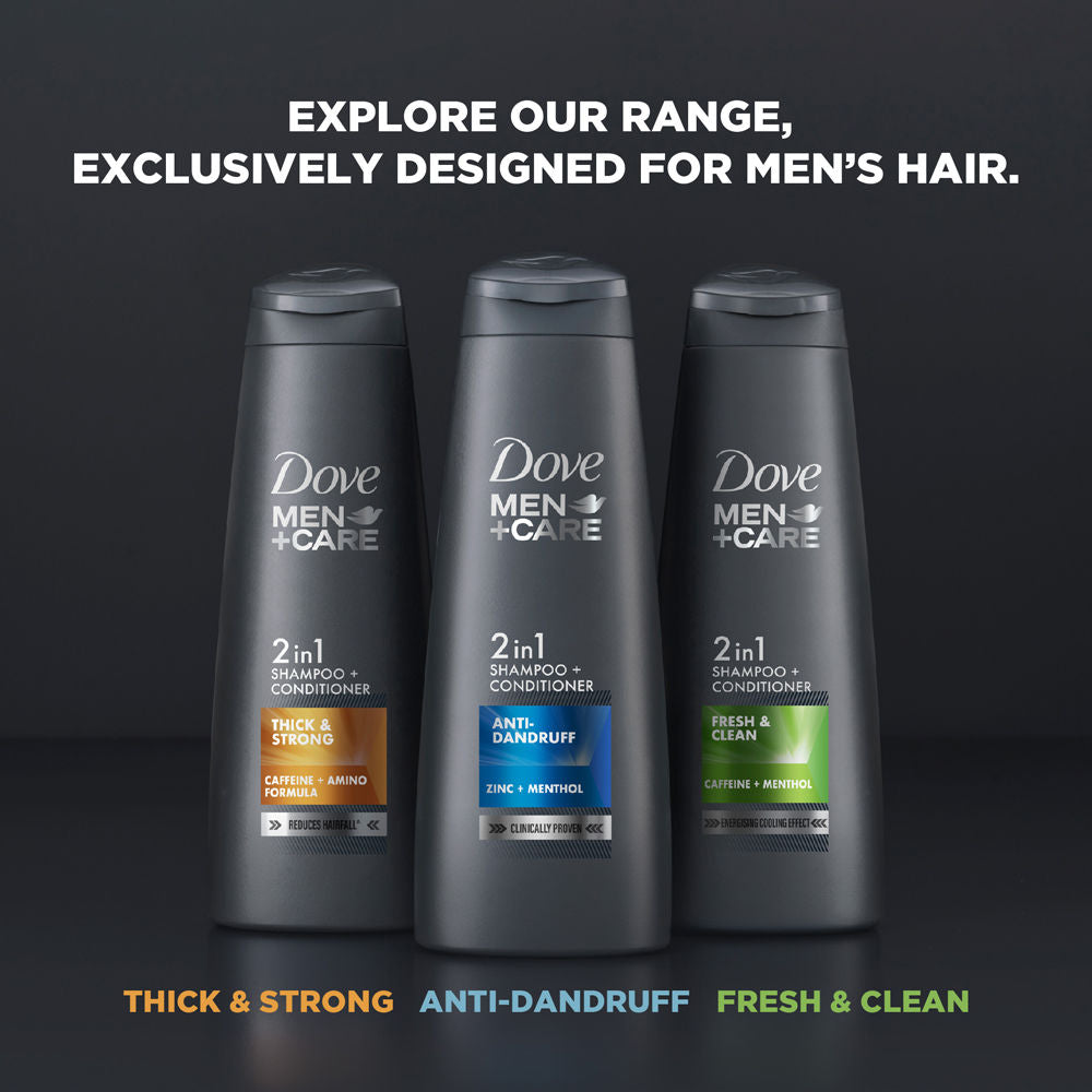 Dove Men +Care Anti Dandruff 2 In 1 Shampoo + Conditioner, 340ml Buy at Indicrest Image 7