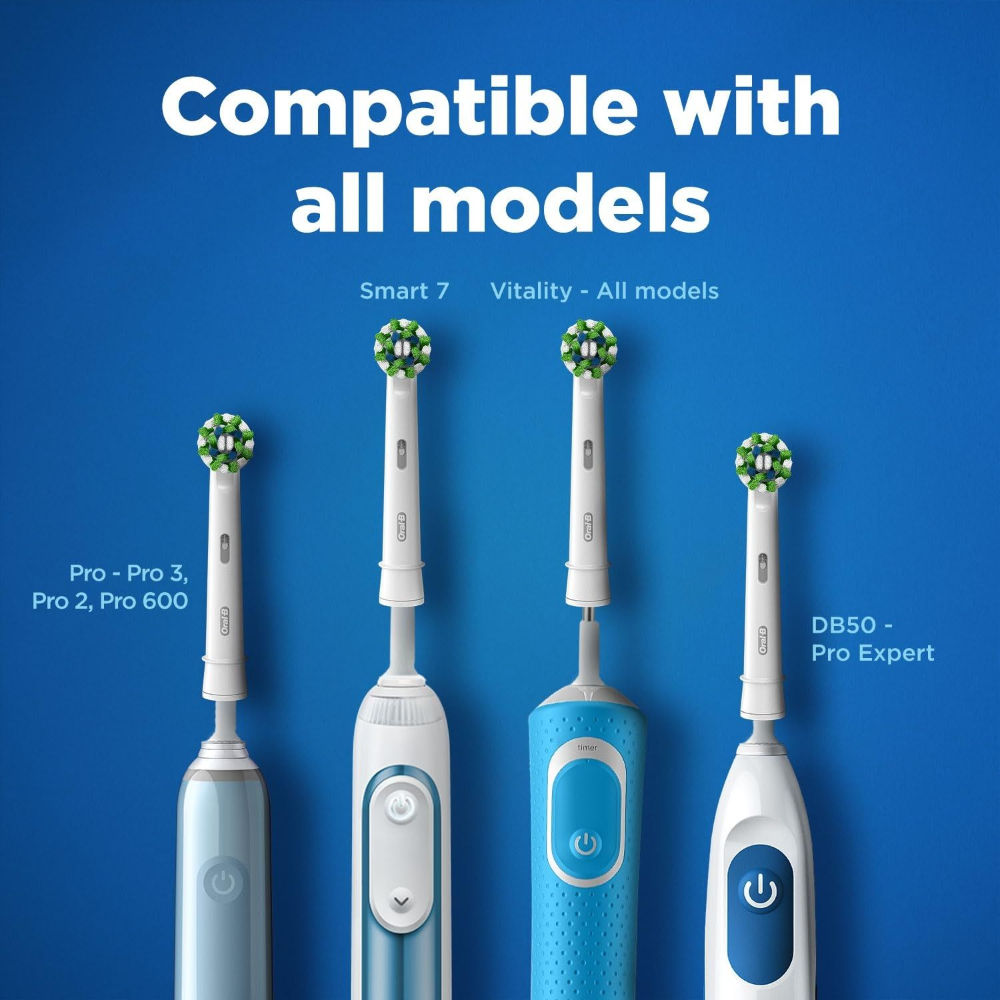 Oral-B Cross Action Electric Toothbrush Replacement Heads (Pack of 2) Buy at Indicrest Image 3