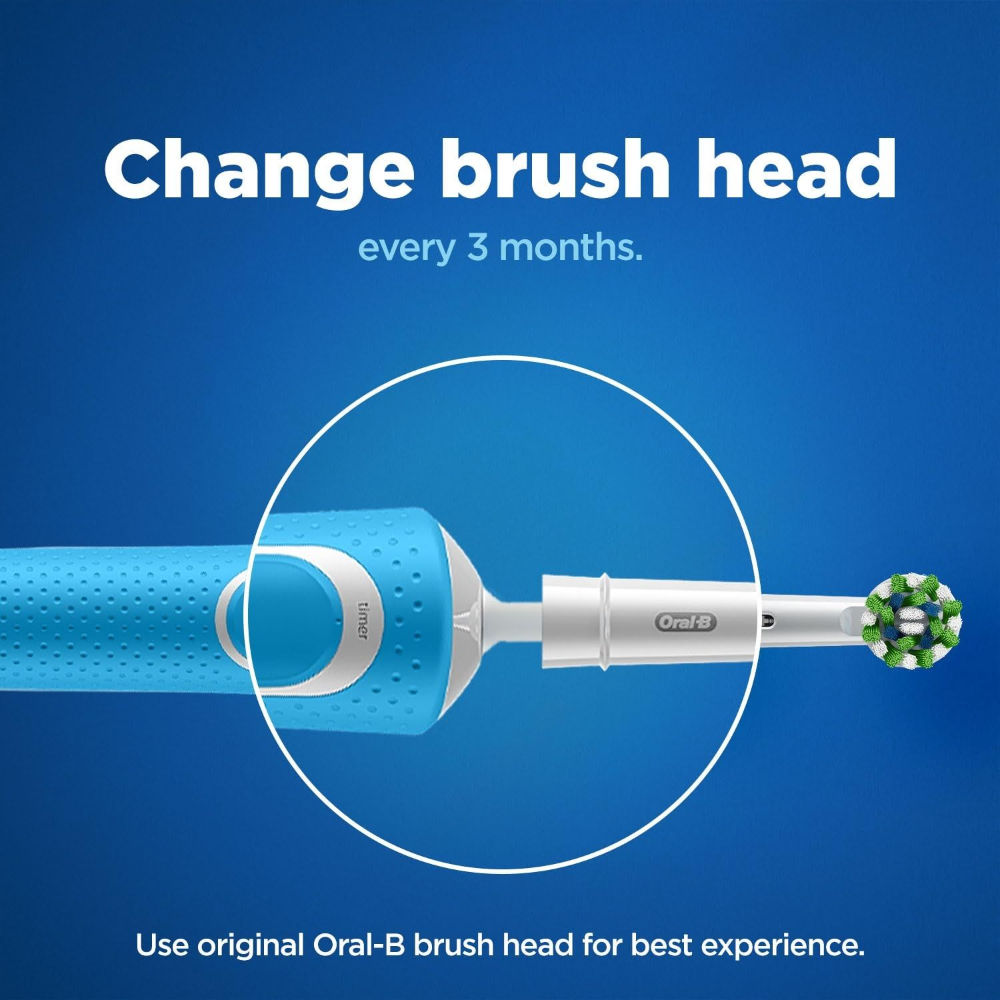 Oral-B Cross Action Electric Toothbrush Replacement Heads (Pack of 2) Buy at Indicrest Image 6