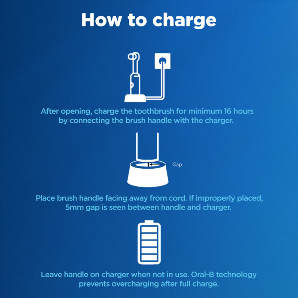 Oral-B Pro 3 (3000N) Cross Action Electric Rechargeable Toothbrush Buy at Indicrest Image 10