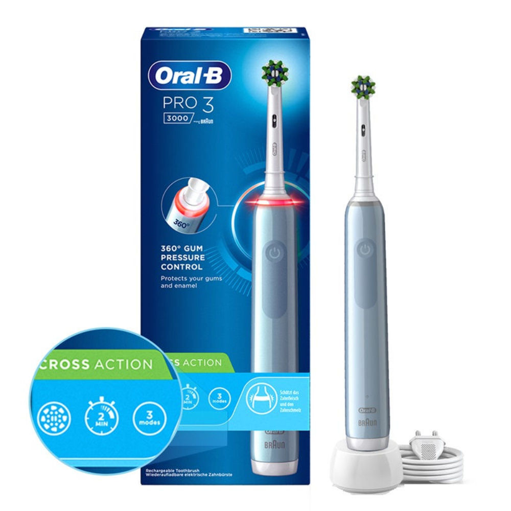 Oral-B Pro 3 (3000N) Cross Action Electric Rechargeable Toothbrush Buy at Indicrest