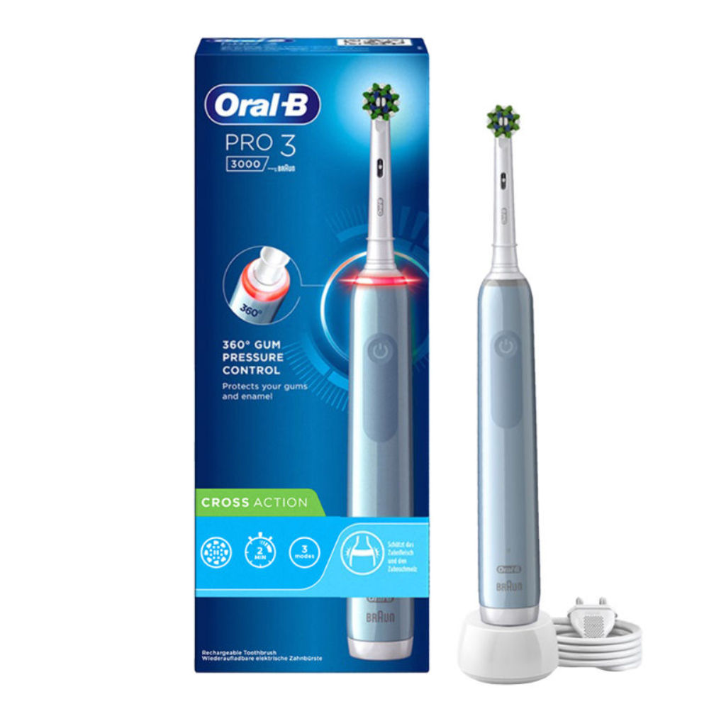 Oral-B Pro 3 (3000N) Cross Action Electric Rechargeable Toothbrush Buy at Indicrest Image 2