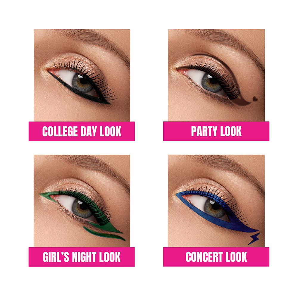 Elle 18 Eye Drama Kajal With 20Hrs Long Stay, Smudgeproof, Waterproof - Bold Black, 0.35g Buy at Indicrest Image 6