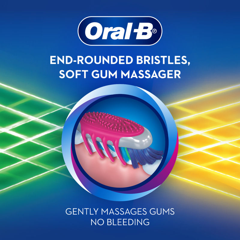 Oral-B Criss Cross Gum Care Toothbrush (Pack of 1, medium), 15.2g Buy at Indicrest Image 4