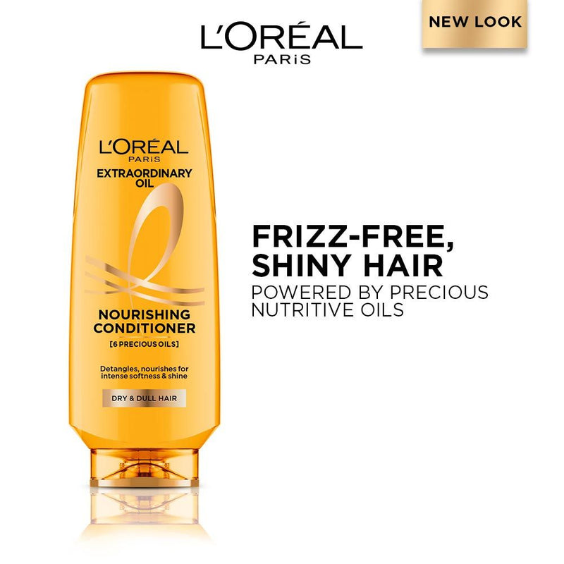 L'Oreal Paris Extraordinary Oil Nourishing Conditioner For Dull & Dry Hair Makes Hair Smooth, 180ml Buy at Indicrest