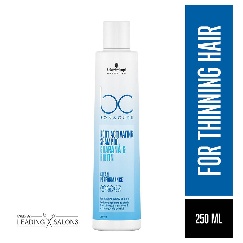 Schwarzkopf Professional Bonacure Root Activating Shampoo For Thinning Hair| Biotin & Guarana, 250ml Buy at Indicrest