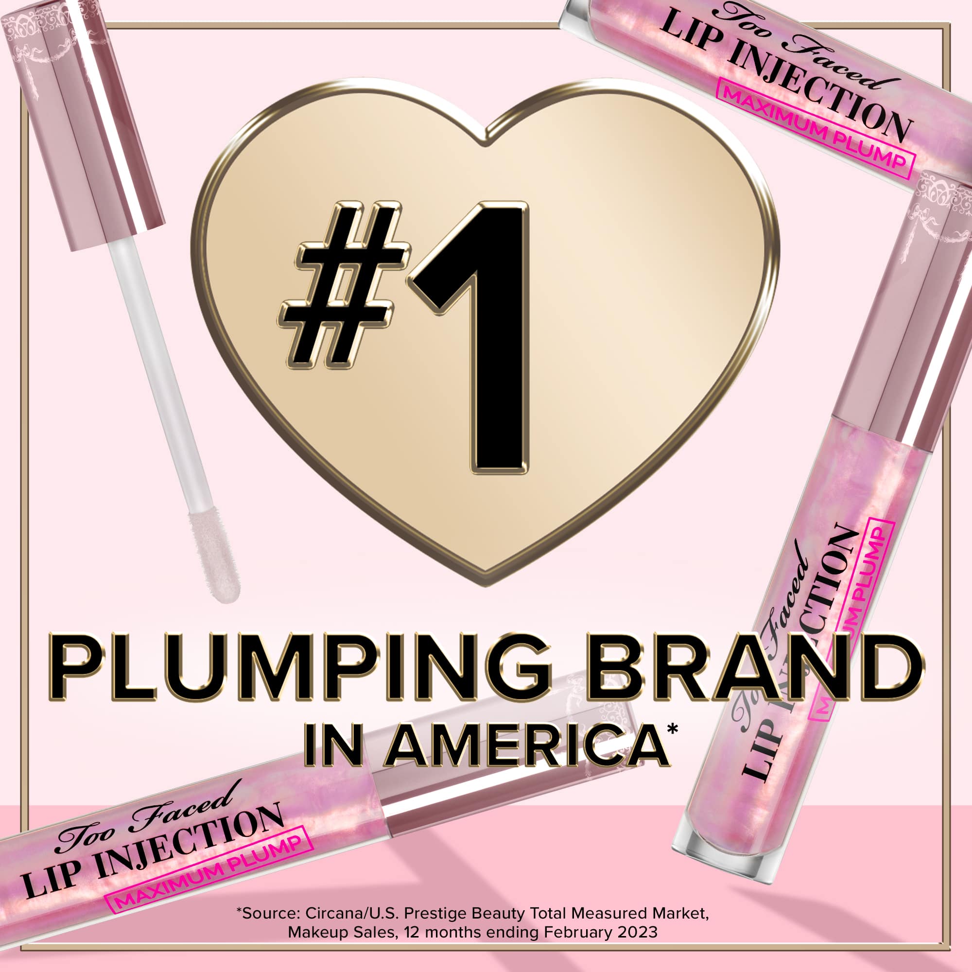 Too Faced Lip Injection Maximum Plump Lip Gloss - Travel Size, 2.8g