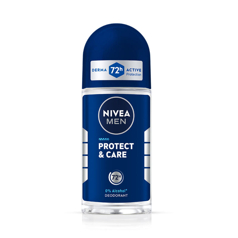 Nivea MEN Deodorant Roll On, Protect & Care, No Skin Irritation & 48h Freshness, 50ml Buy at Indicrest