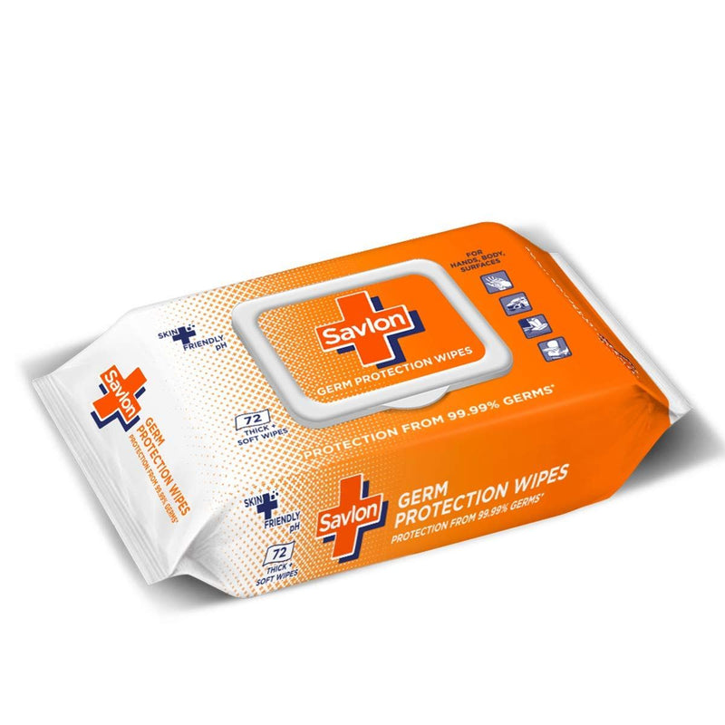 Savlon Germ Protection Multipurpose Thick & Soft Wet Wipes with Fliptop Lid 72 pcs, 72 Wipes Buy at Indicrest