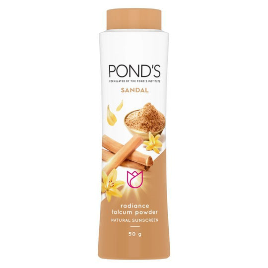 Pond’s Sandal Radiance Talcum Powder Natural Sunscreen, 50g Buy at Indicrest