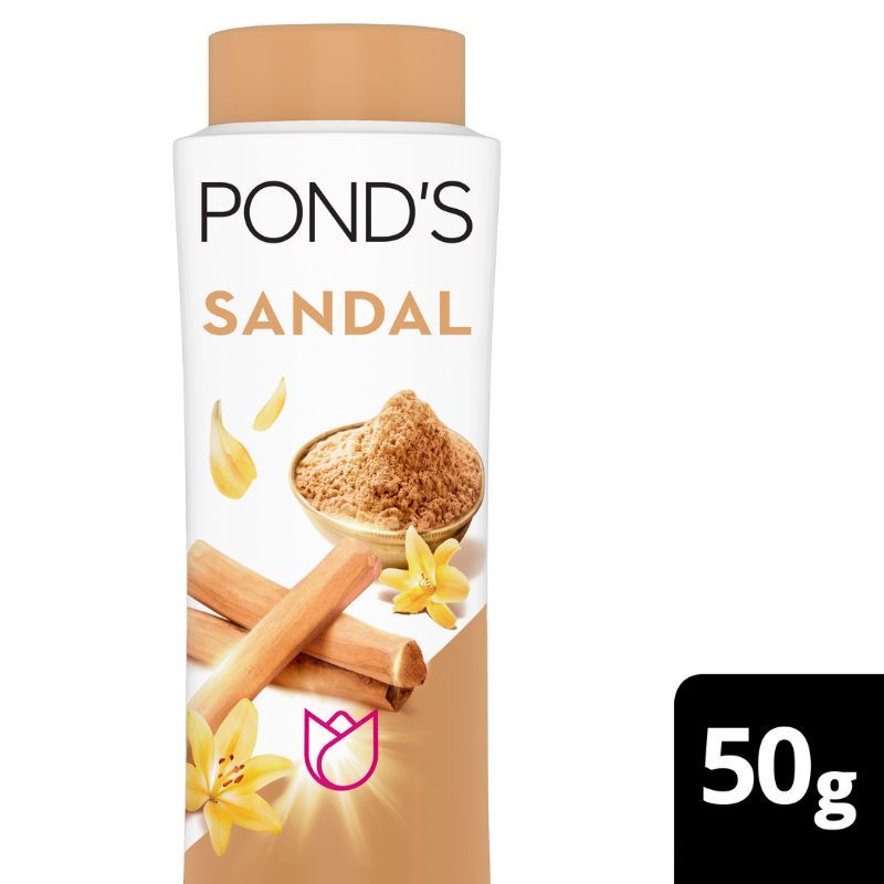 Pond’s Sandal Radiance Talcum Powder Natural Sunscreen, 50g Buy at Indicrest Image 2