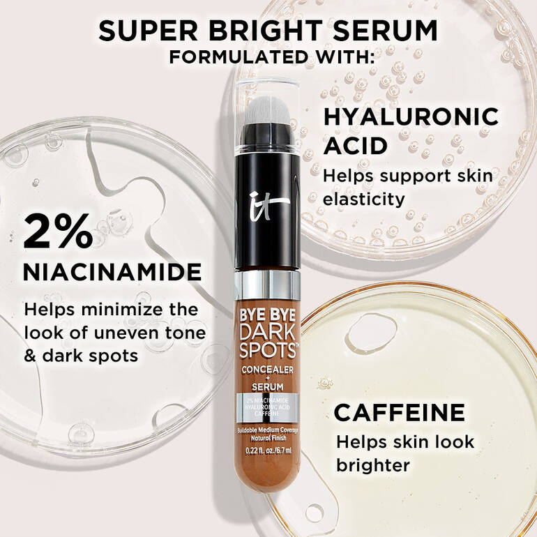 IT COSMETICS Bye Bye Dark Spots Concealer + Serum - Medium Warm, 6.7ml