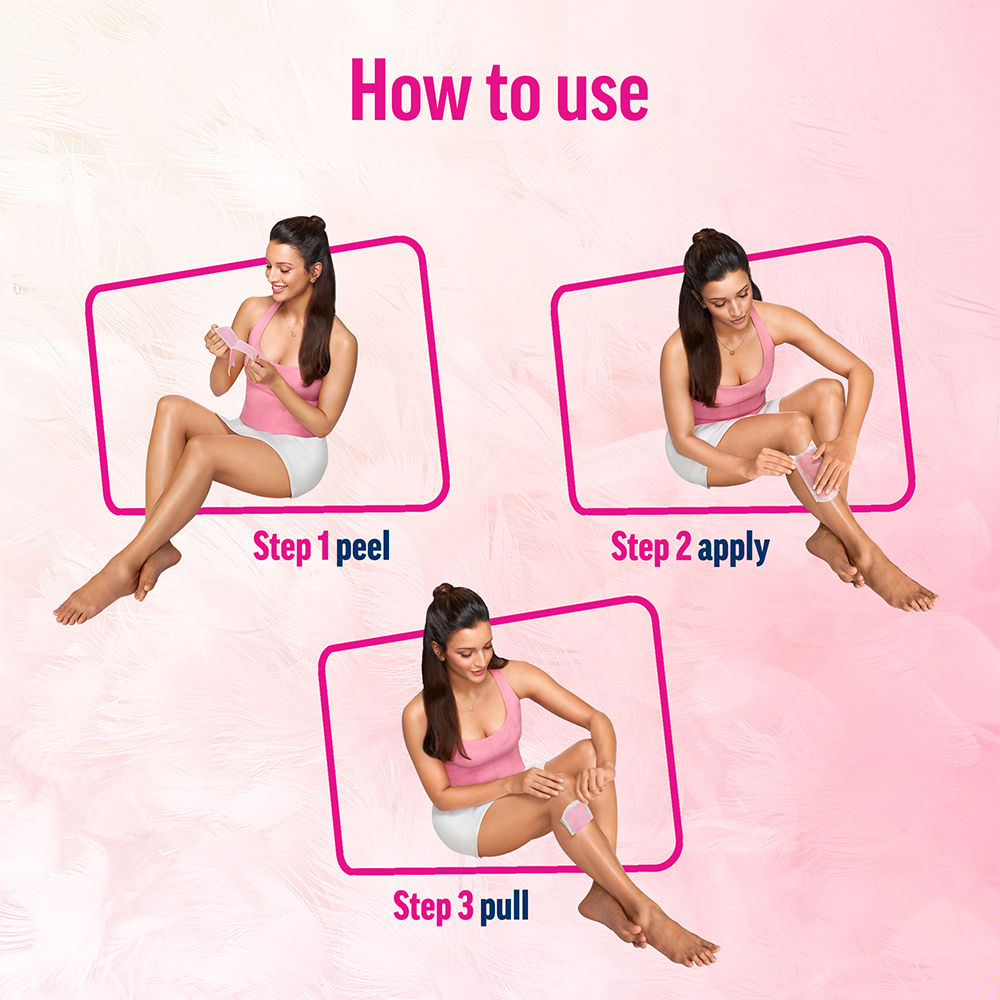 Veet Professional Waxing Strips Kit For Sensitive Skin, 8 Strips Buy at Indicrest Image 11