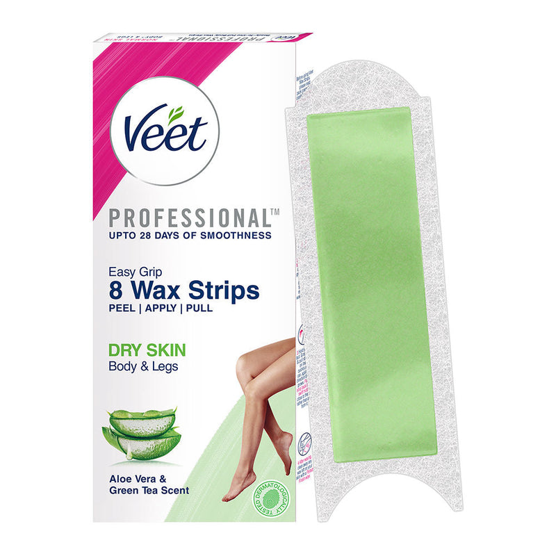 Veet Professional Waxing Strips Kit For Dry Skin, 8 pieces Buy at Indicrest