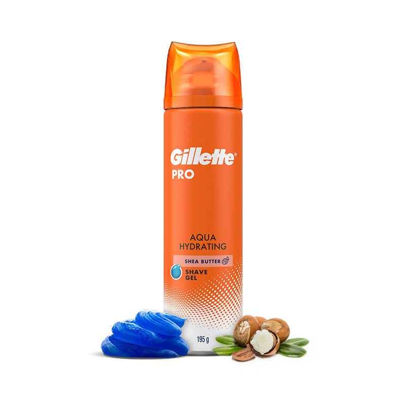 Gillette Pro Shaving Gel Aqua Hydrating With Shea Butter, 195g Buy at Indicrest
