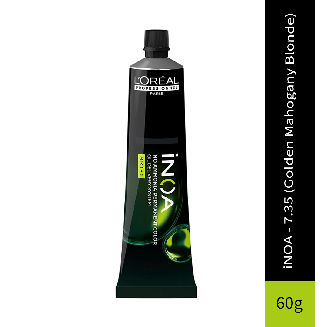 L'Oreal Professionnel Paris iNOA - 7.35 (Golden Mahogany Blonde) - iNoa Ammonia Free Permanent Colour - Mix 1:1 - (60g)