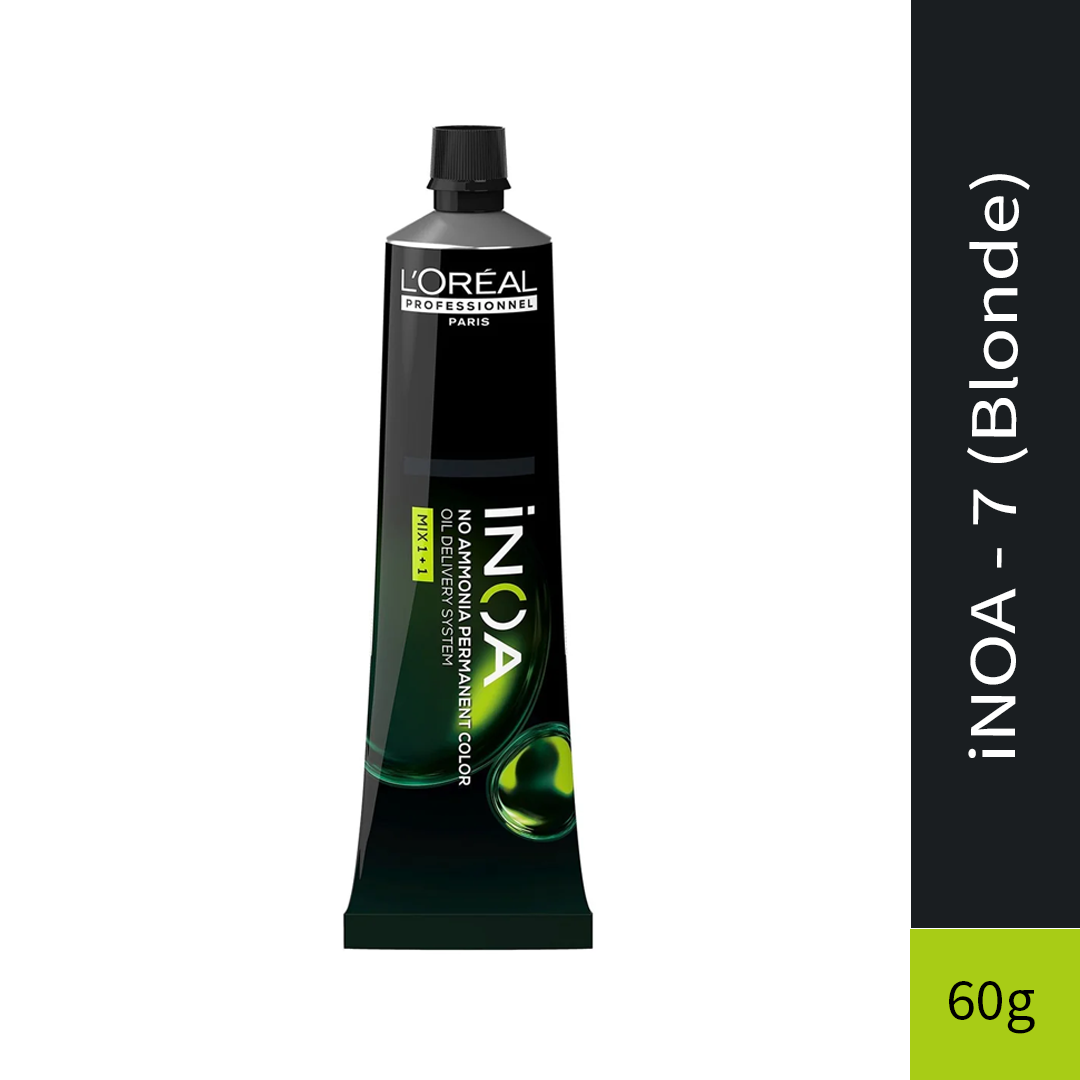 L'Oreal Professionnel Paris iNOA - 7 (Blonde) - Ammonia Free Permanent Colour - Mix 1:1 - (60g)