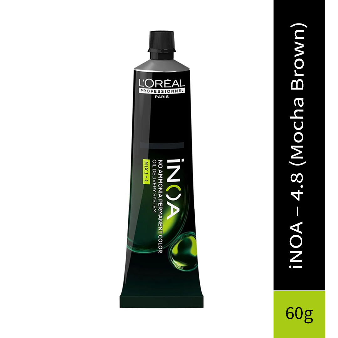 L'Oreal Professionnel Paris iNOA – 4.8 (Mocha Brown) Ammonia-Free Hair Color, 60g
