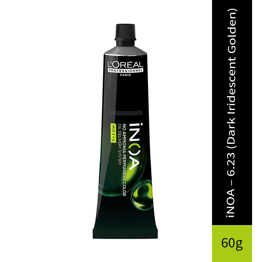 L'Oreal Professionnel Paris iNOA – 6.23 (Dark Iridescent Golden) Ammonia-Free Hair Color, 60g
